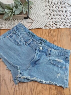 wild fable Light Blue Distressed Denim Cutoff Shorts